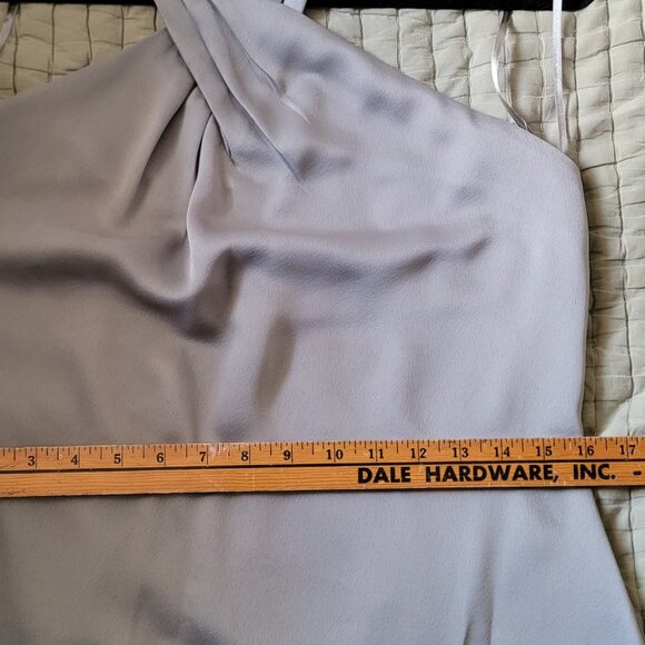 Anthropology BHLDN Ruby Twist Halter Satin Gown size US 10 UK 14 EU 42 - Picture 5 of 11